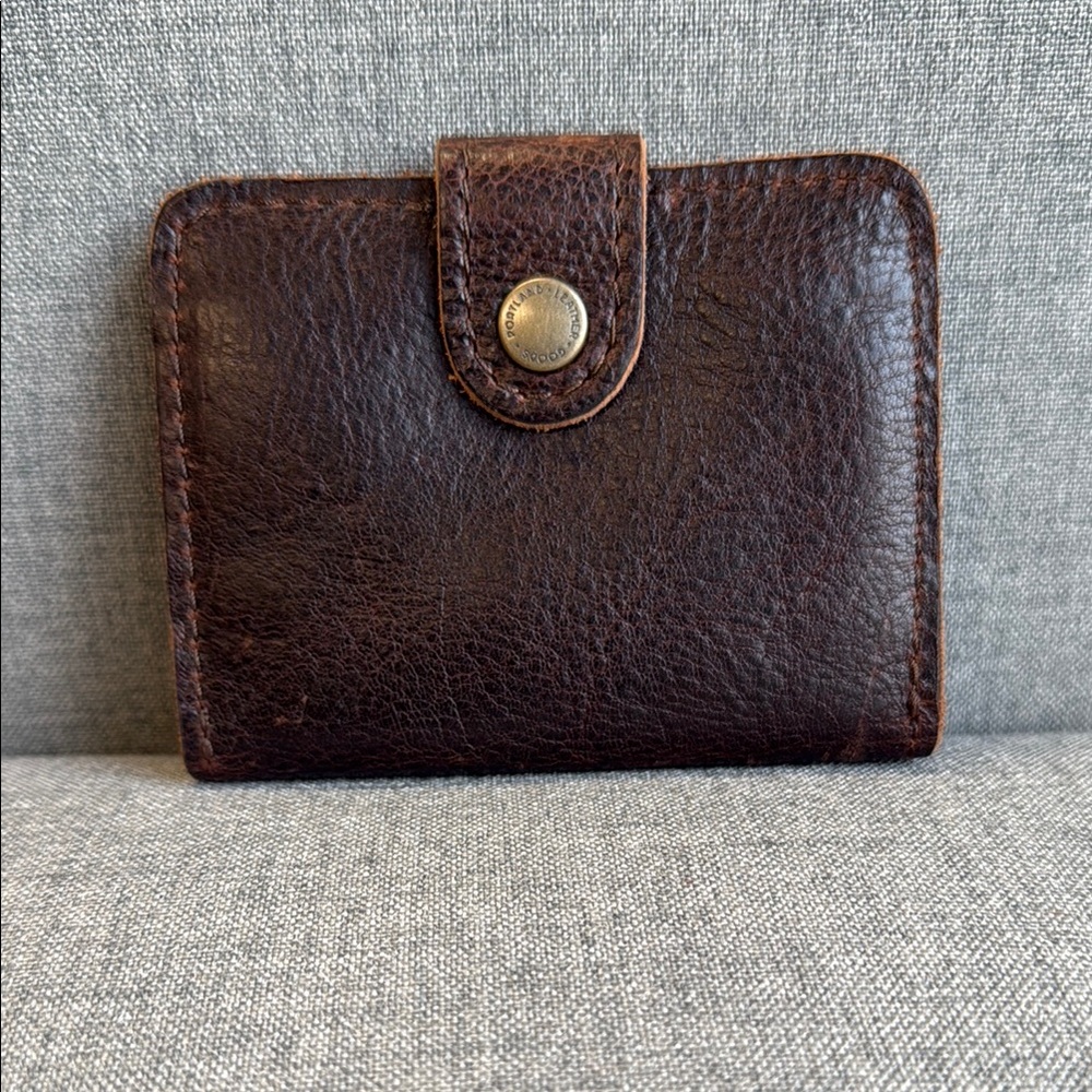 Brown Leather - Coldbrew - PLG mini bifold wallet
